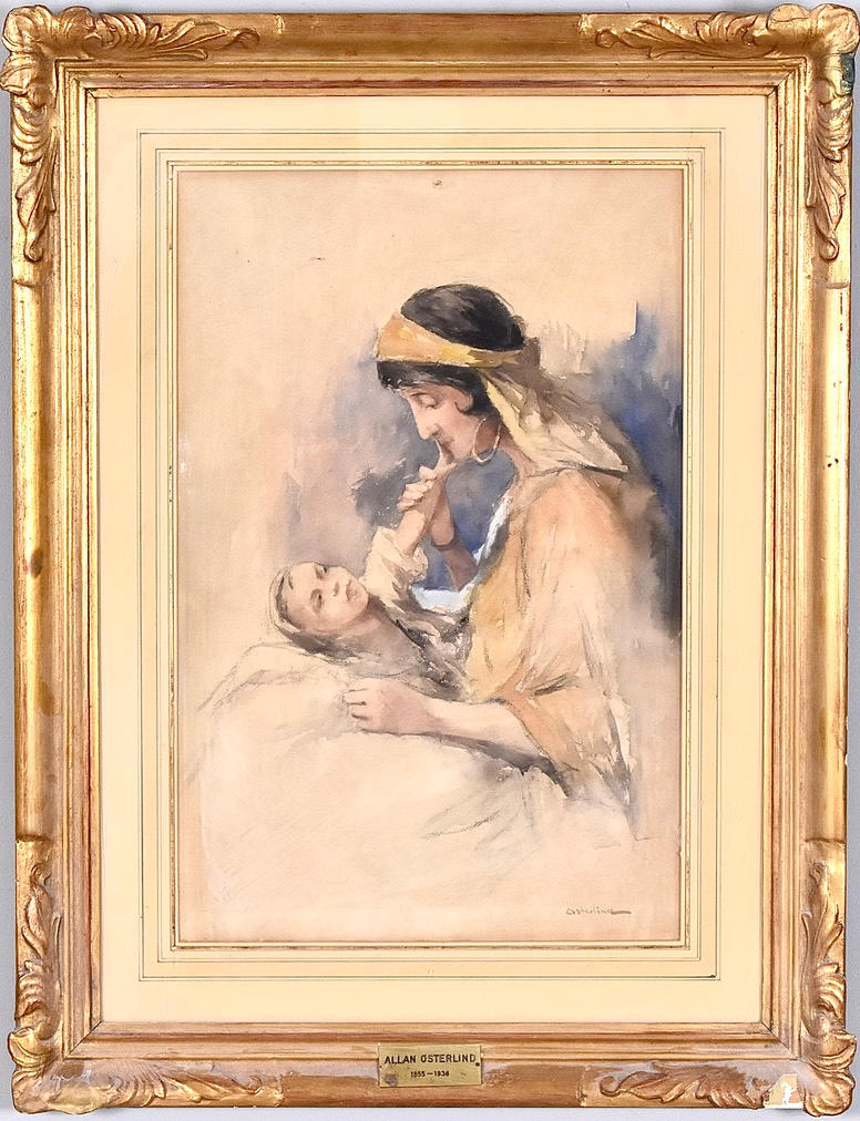 ALLAN ÖSTERLIND. Watercolor.