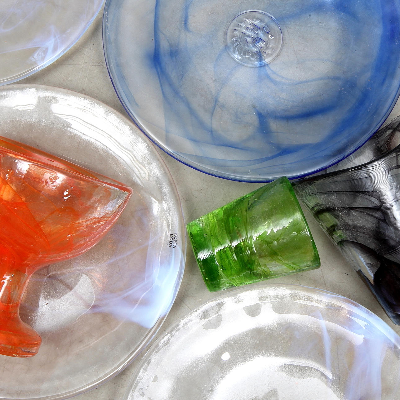 GLASSERVIS, 17 delar, "Mine", Ulrica Hydman-Vallien, Kosta.