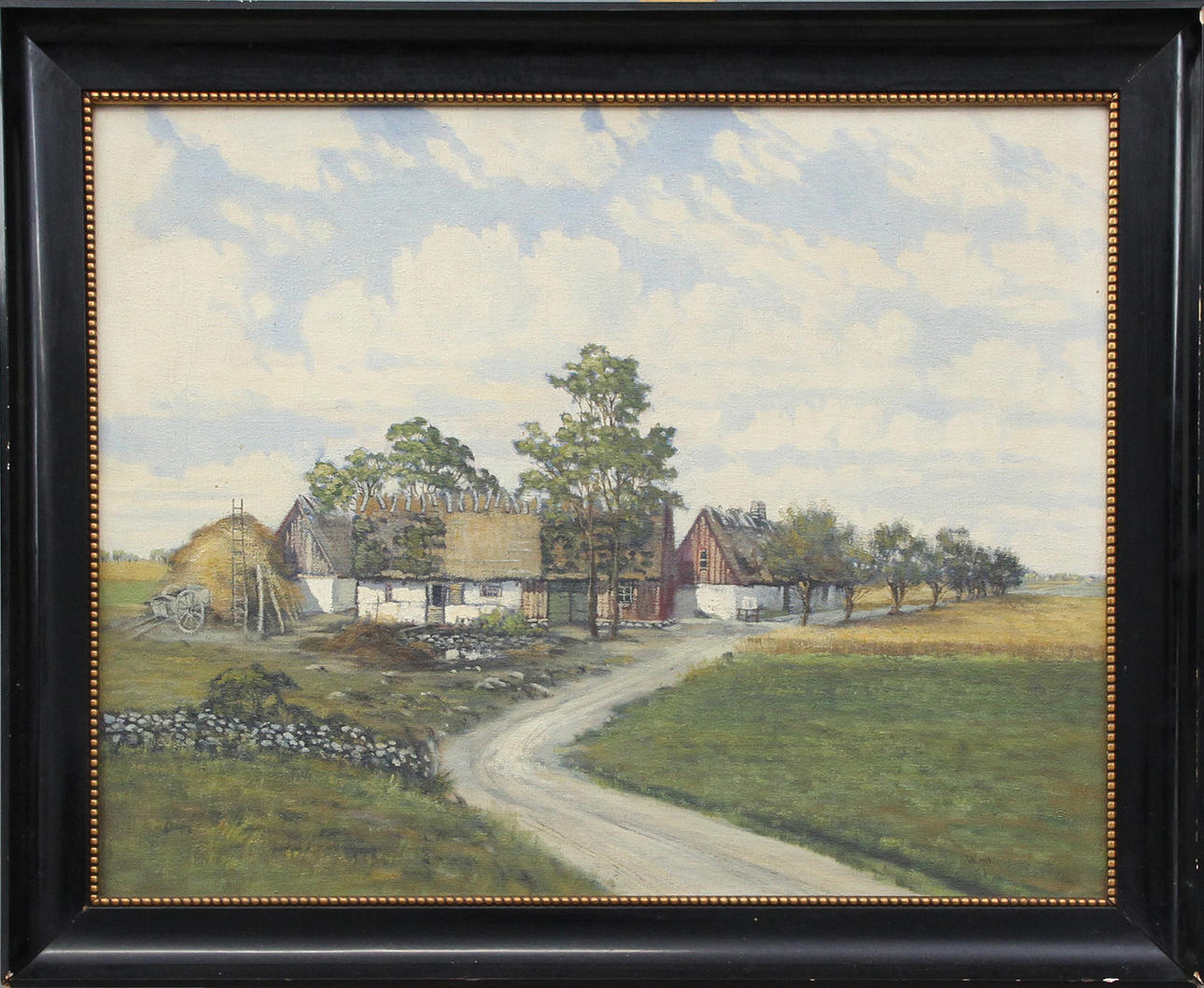 OIDENTIFIERAD KONSTNÄR. OIL, on canvas, signed Halvarson.