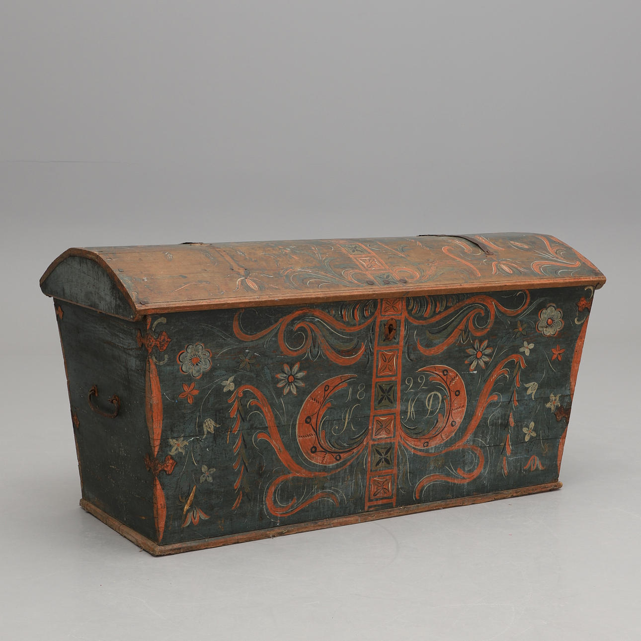 KISTA, allmoge, Skåne, målad datering 1822.