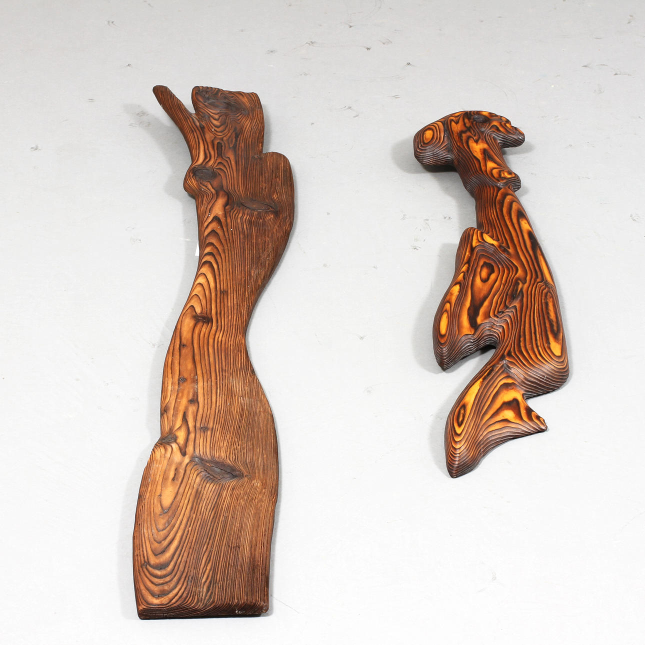 HILDING HULTBERG. Skulpturer, 2 st, signerade.