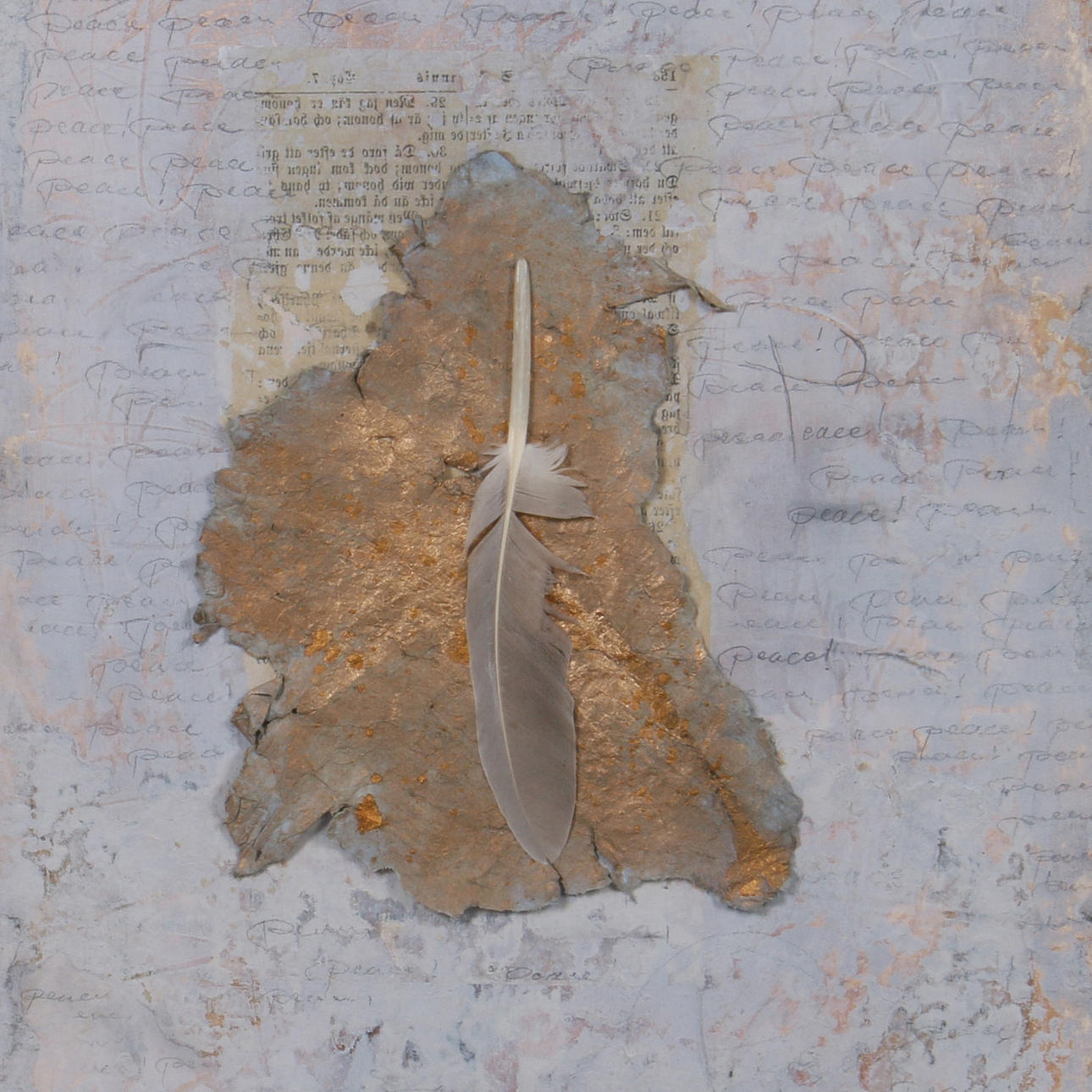 ULLA HELIN. Blandteknik, komposition, signerad.