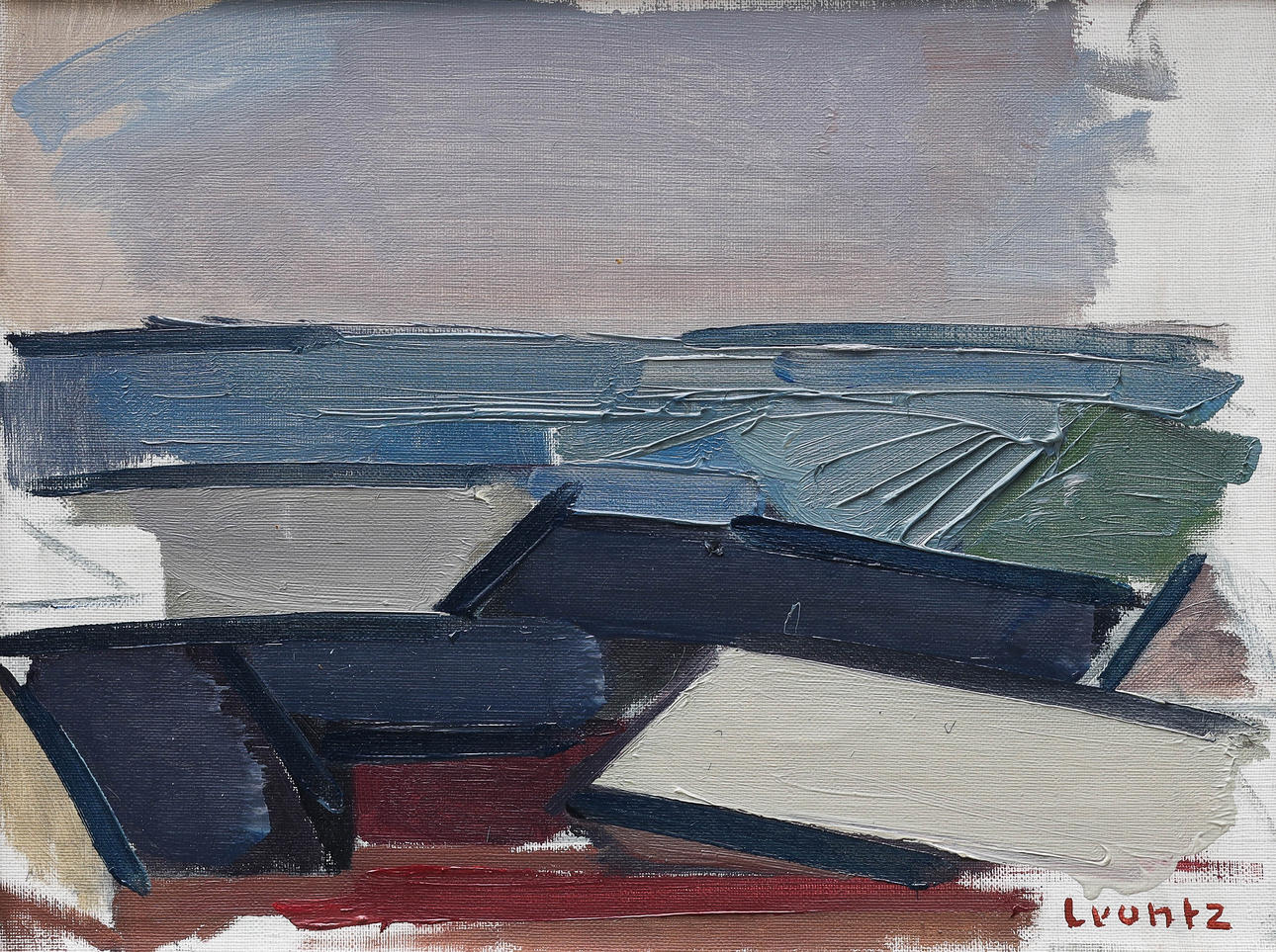 BENGT CRANTZ. oil on panel, landscape, signed Crantz.