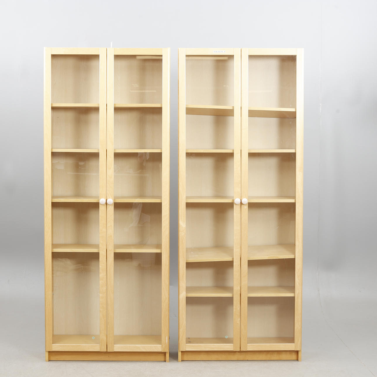 BOKSKÅP, ett par, björk, samtida. IKEA.