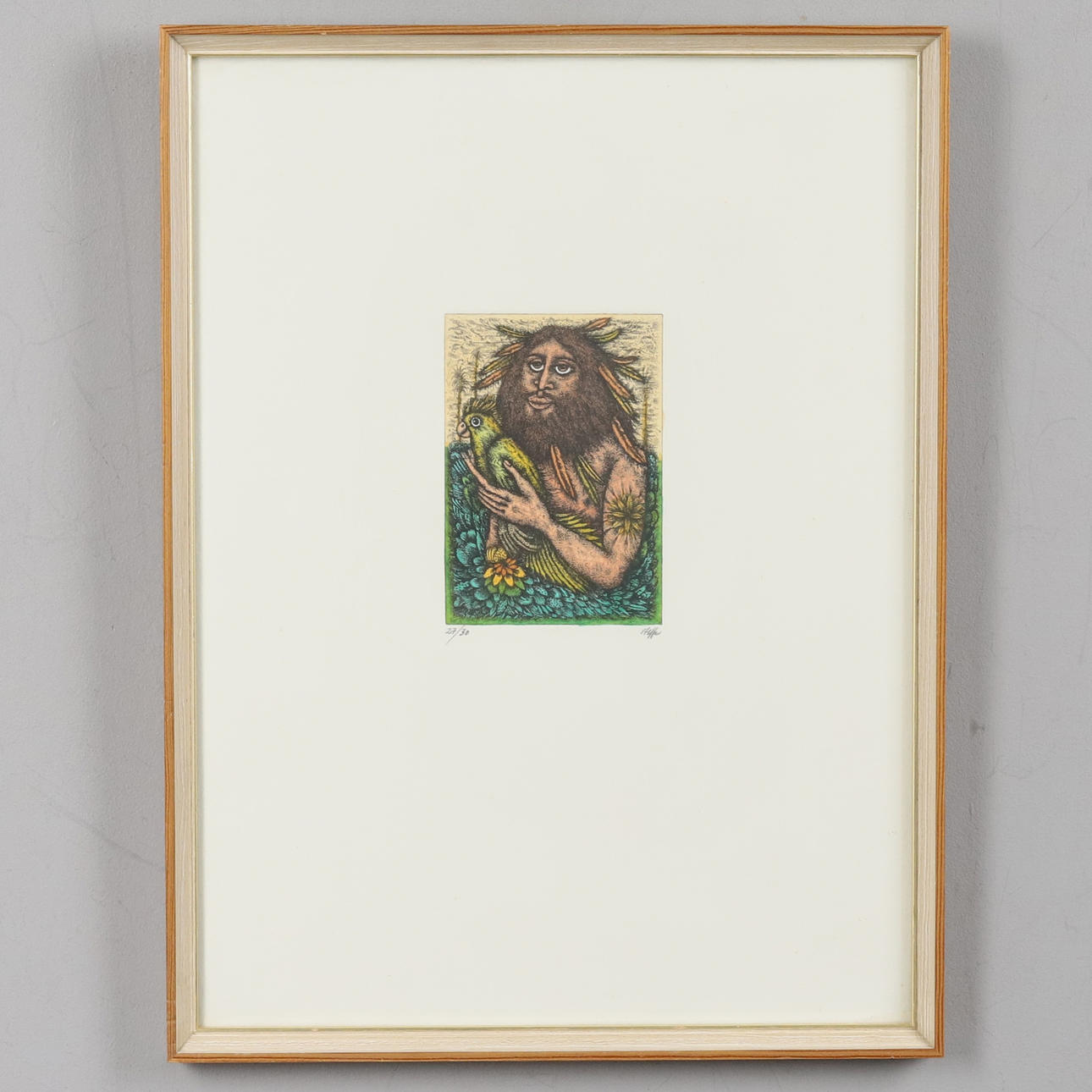GERALD STEFFE. COLOR ETCHING, No. 27/30, signed.