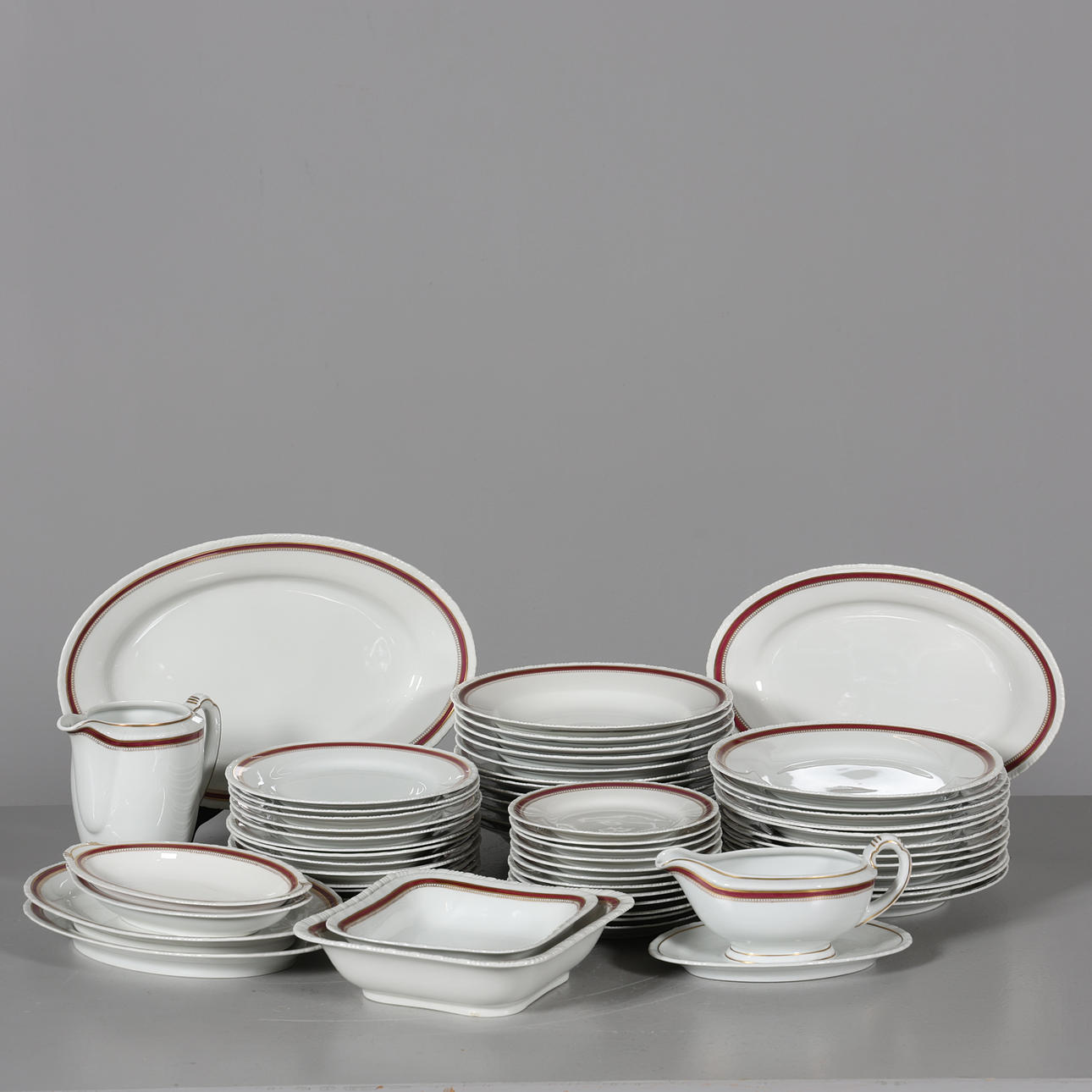 A 58-piece ceramic tableware set, Rörstrand.