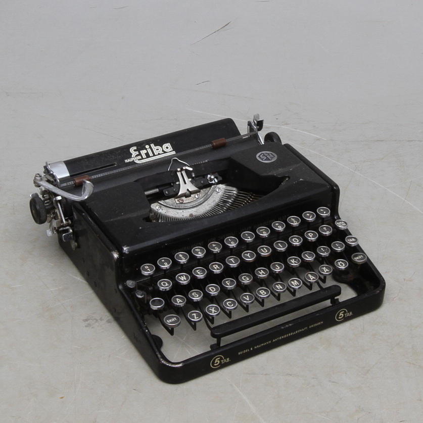 SKRIVMASKIN, Naumann Erika, 1900-talets mitt.