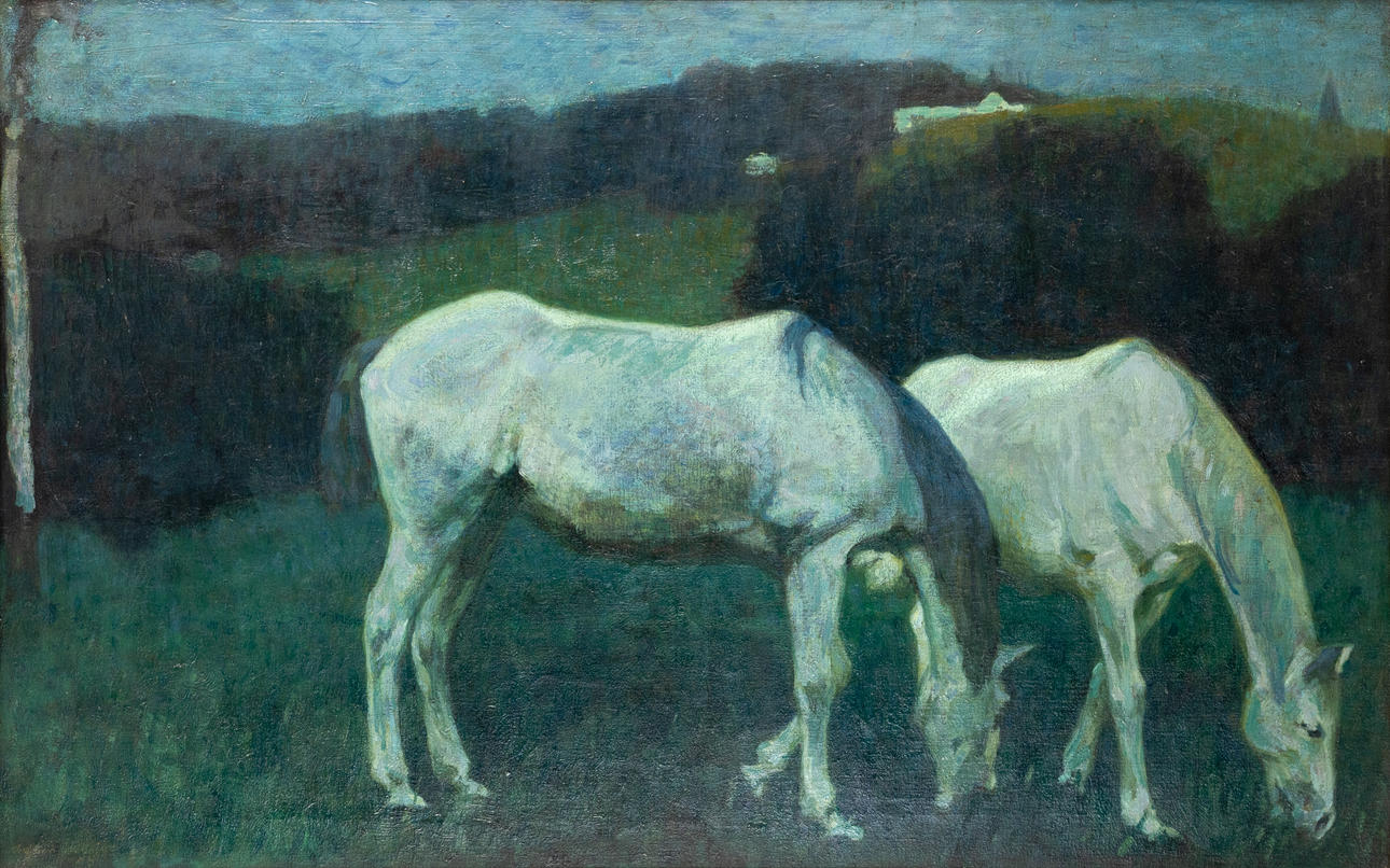 ARTHUR ILLIES (1870-1952). Grazing mold.