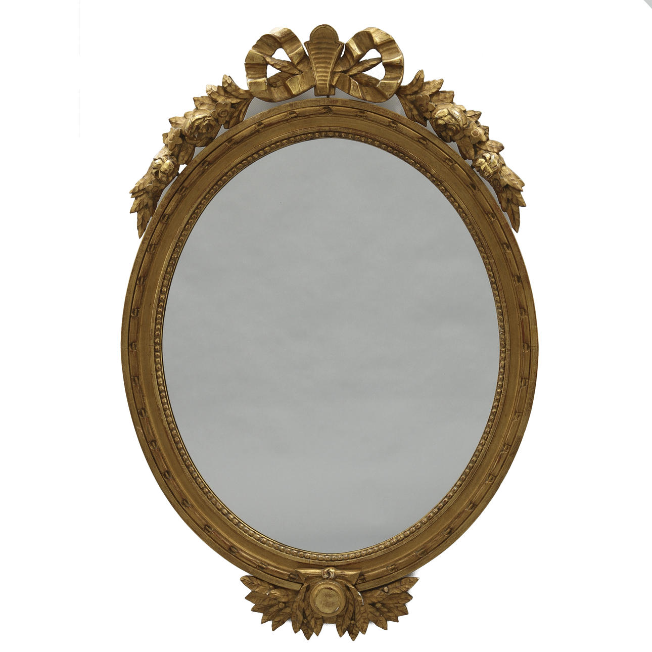 SPEGEL, gustaviansk stil 1900-tal, förgylld.