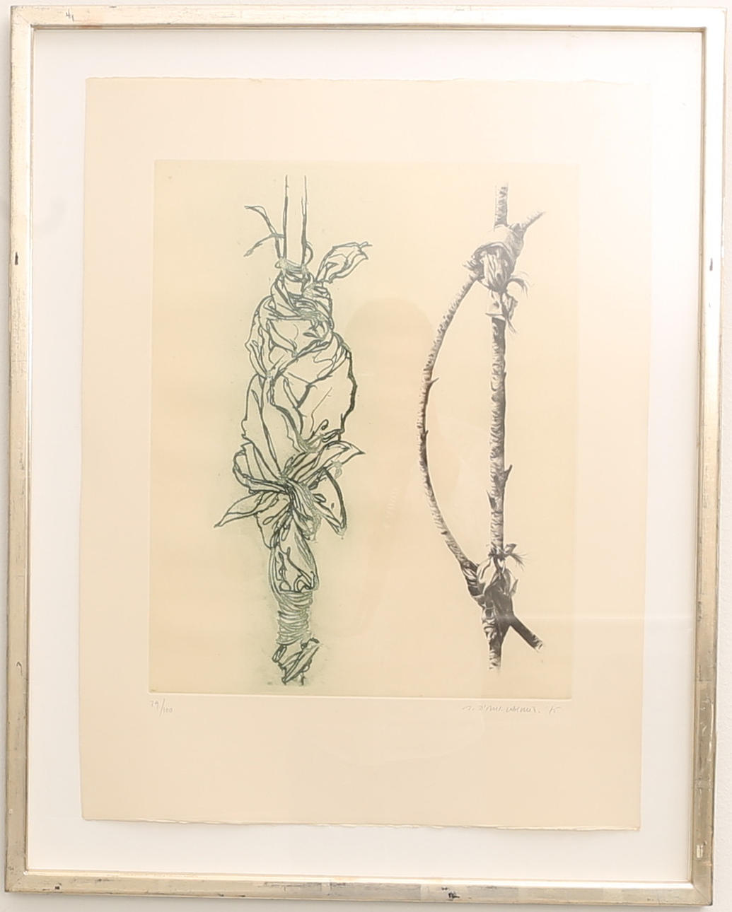 GERARD TITUS-CARMEL. Etsning, signerad 75 och numrerad 29/100.