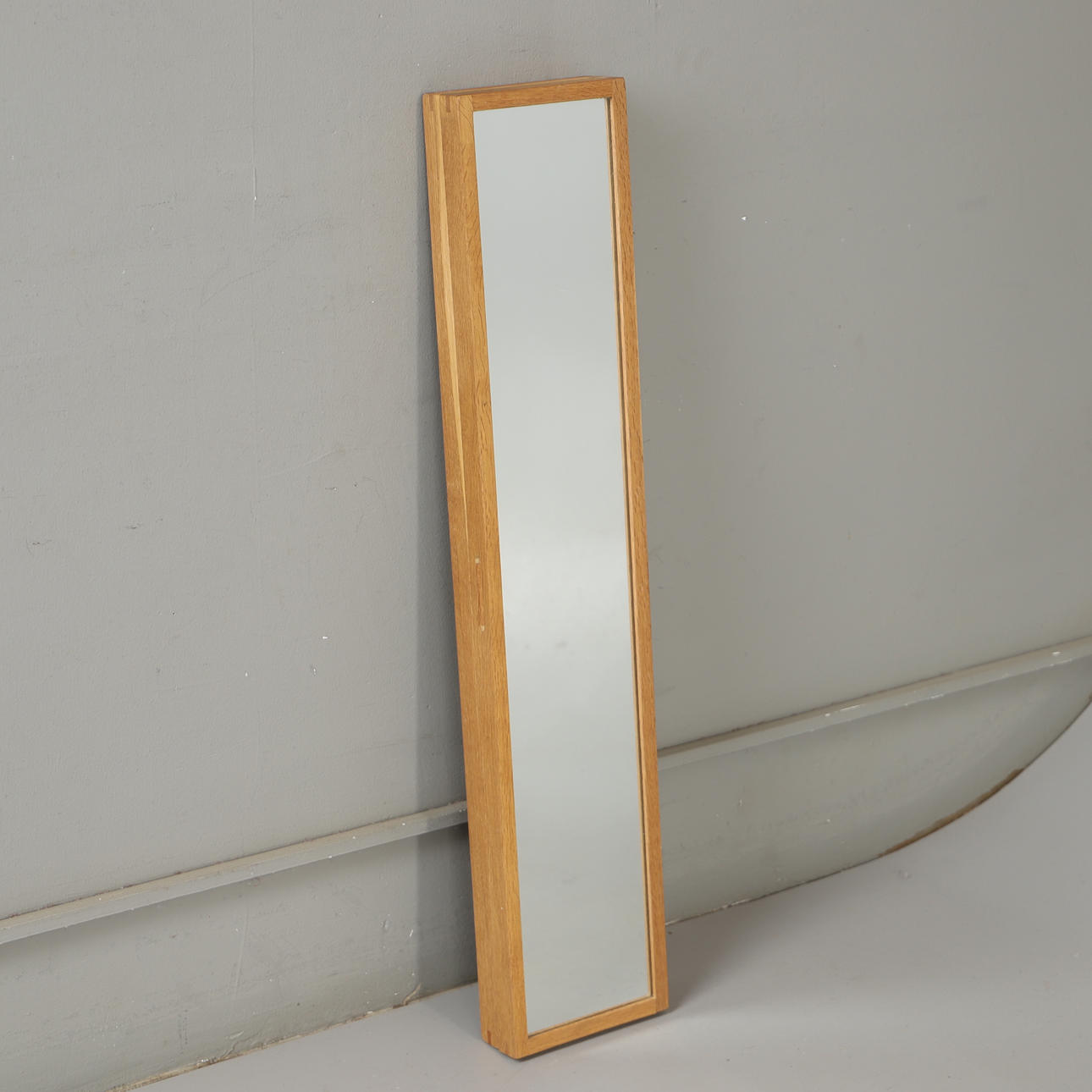 KEY CABINET WITH MIRROR, oak, contemporary.