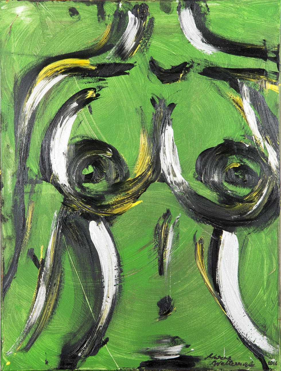 MARCUS WALTERMARK. "Women of nature", olja/akryl, signerad 2016.