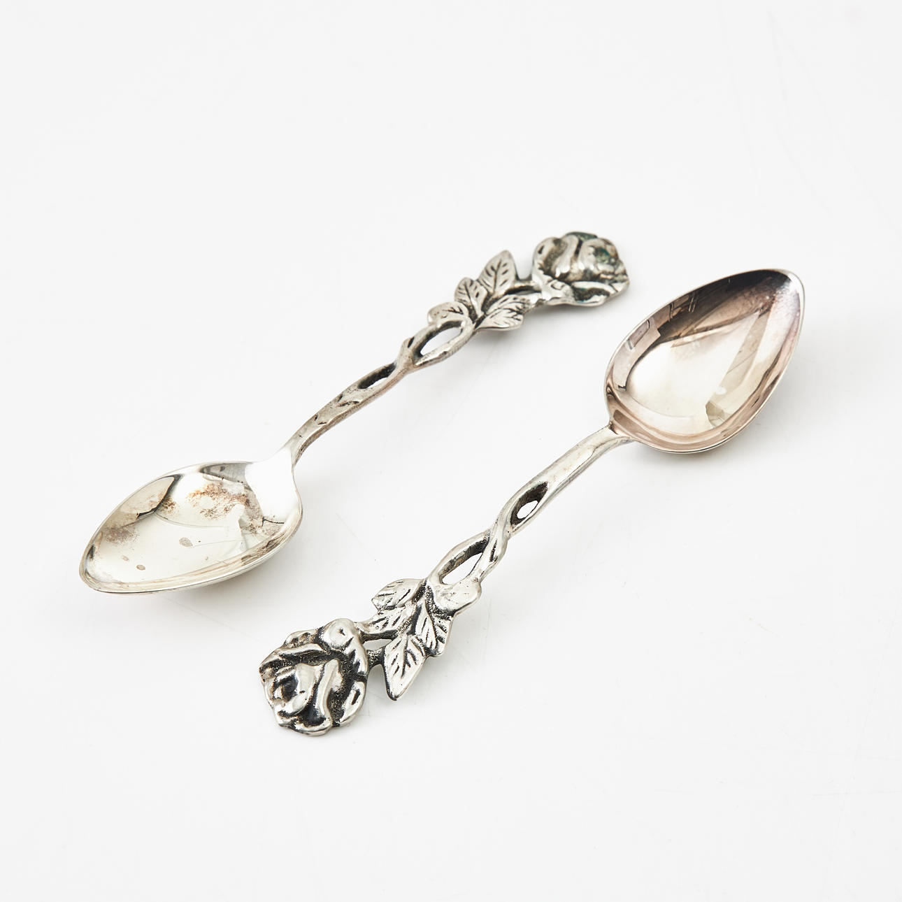 SPOONS, 12 pcs, silver, GEWE, Malmö, indistinct year marks.