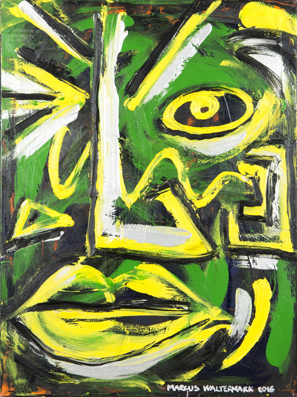MARCUS WALTERMARK. "Moments of awareness", olja/akryl, signerad 2016.