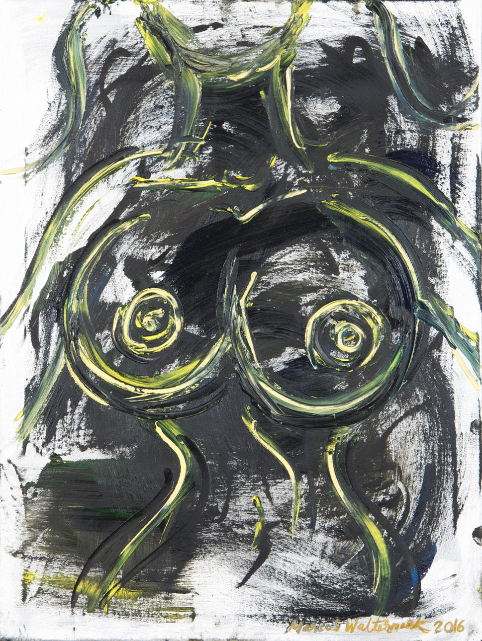 MARCUS WALTERMARK. "Grace", olja/akryl, signerad 2016.