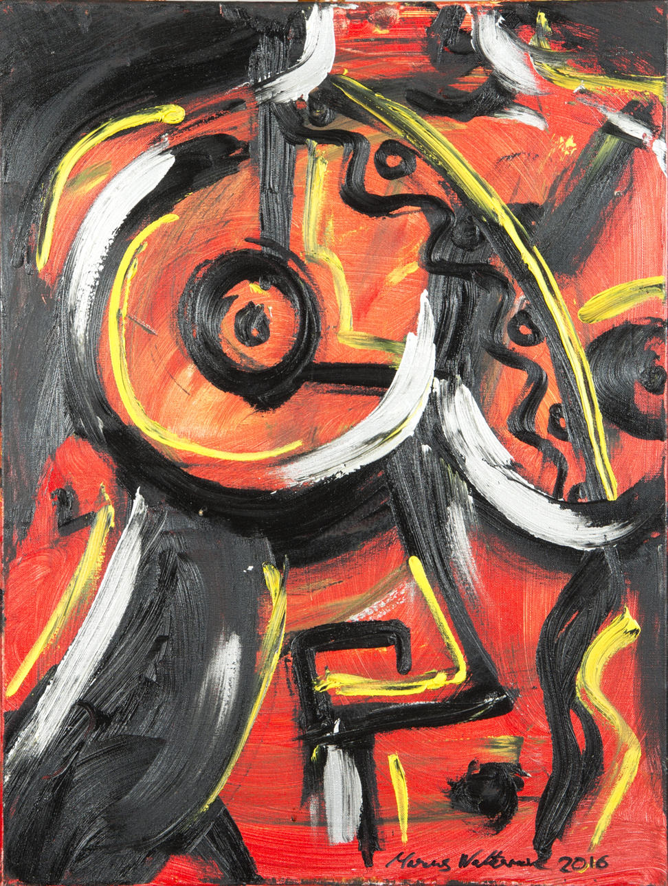 MARCUS WALTERMARK. "Equality & Justice", olja/akryl, signerad 2016.