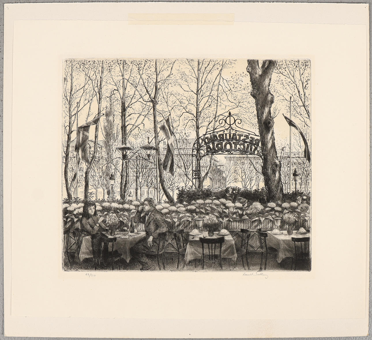 HARALD SALLBERG. Etching 62/310, signed.