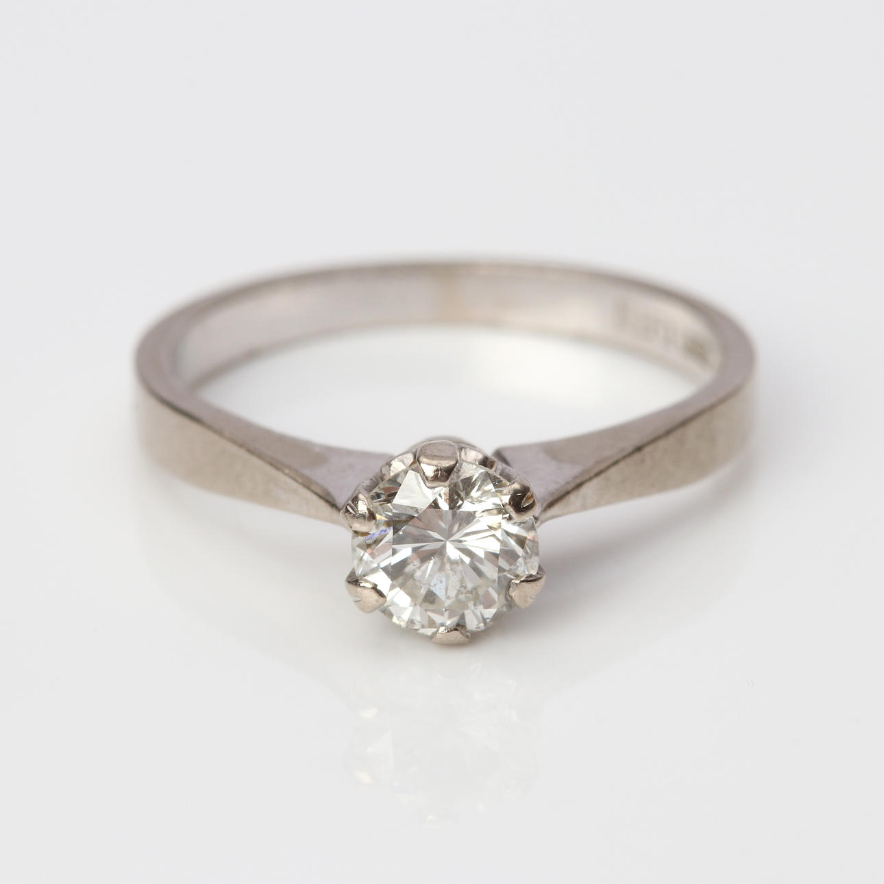 DIAMOND RING 18K, approx. 0.50 ct.