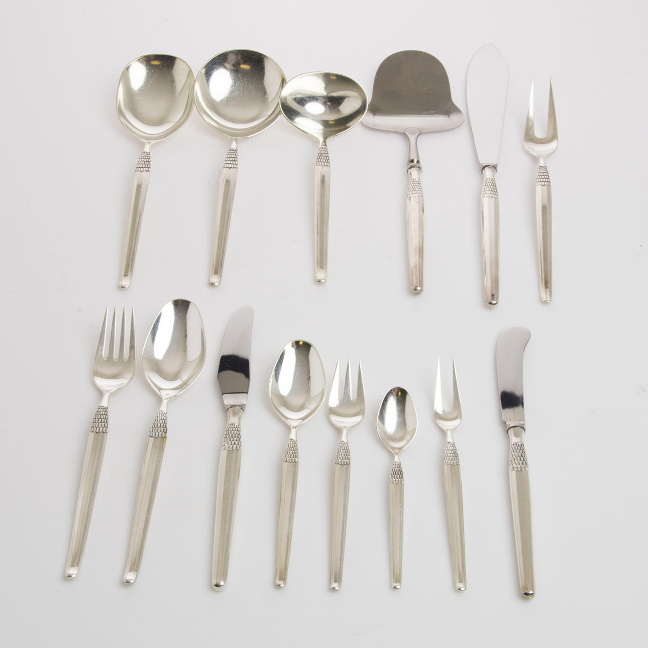 BESTICKUPPSÄTTNING, 90 delar, "Cheri", nysilver, Frigast Danmark.