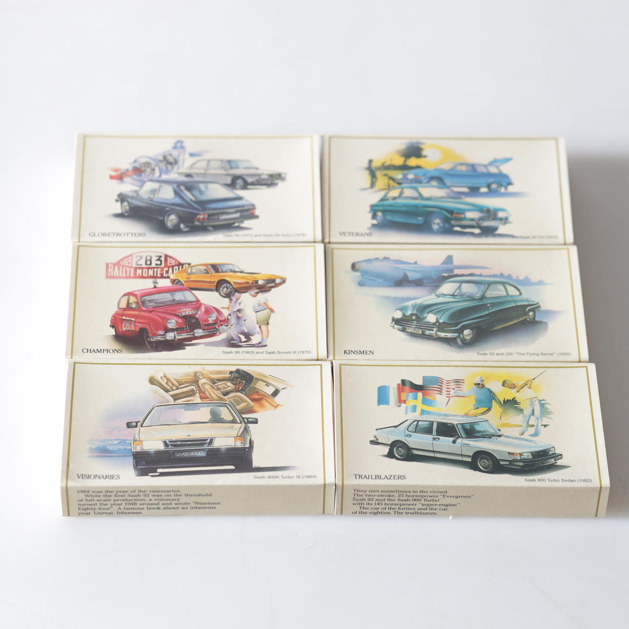A 20th-century SAAB matchbox.