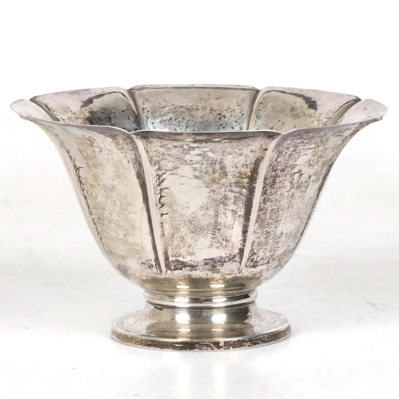 A silver bowl, GAB, 1927.