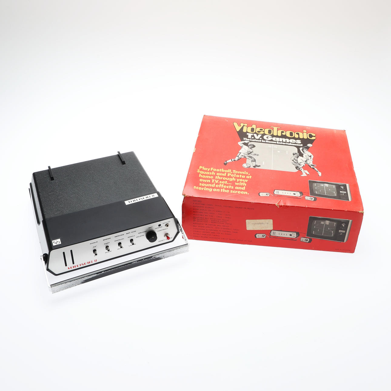 1970'S VIDEOTRONIC TV GAMES, BOXED.