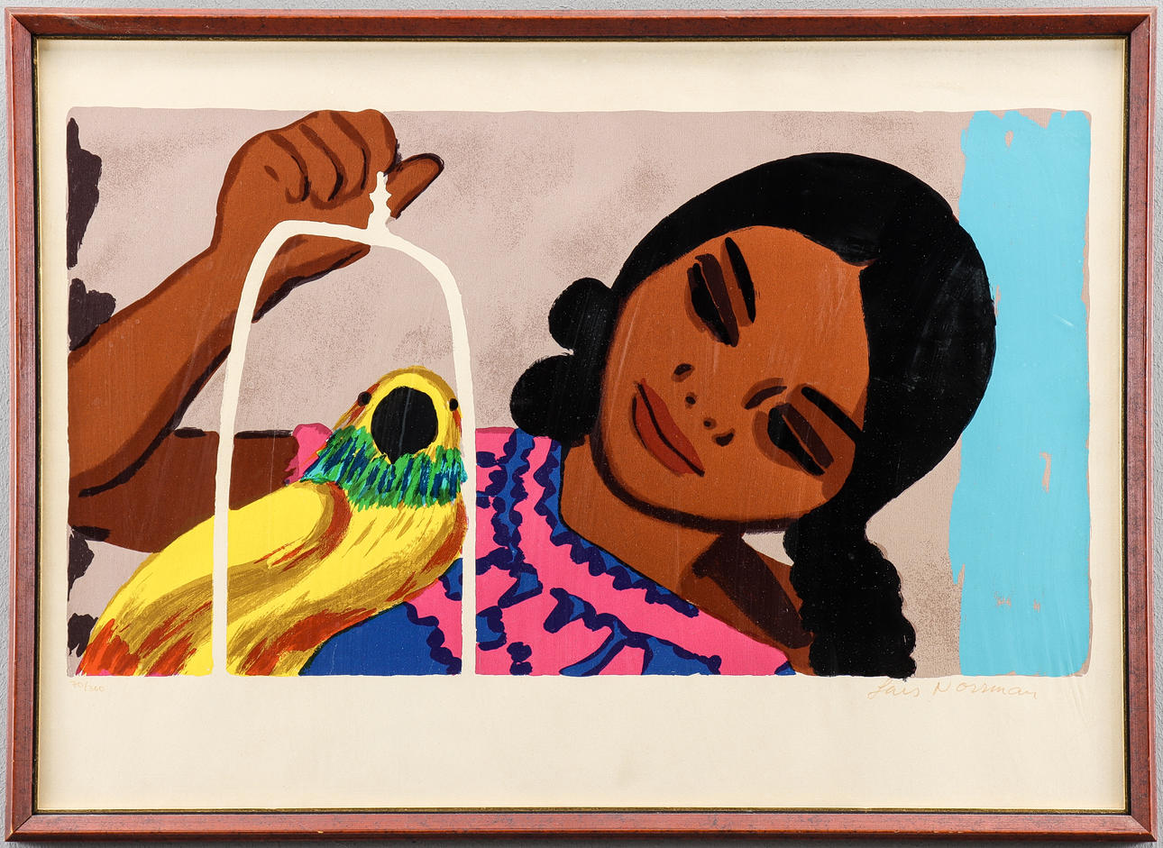 LARS NORRMAN. Lithograph 7/360, signed.