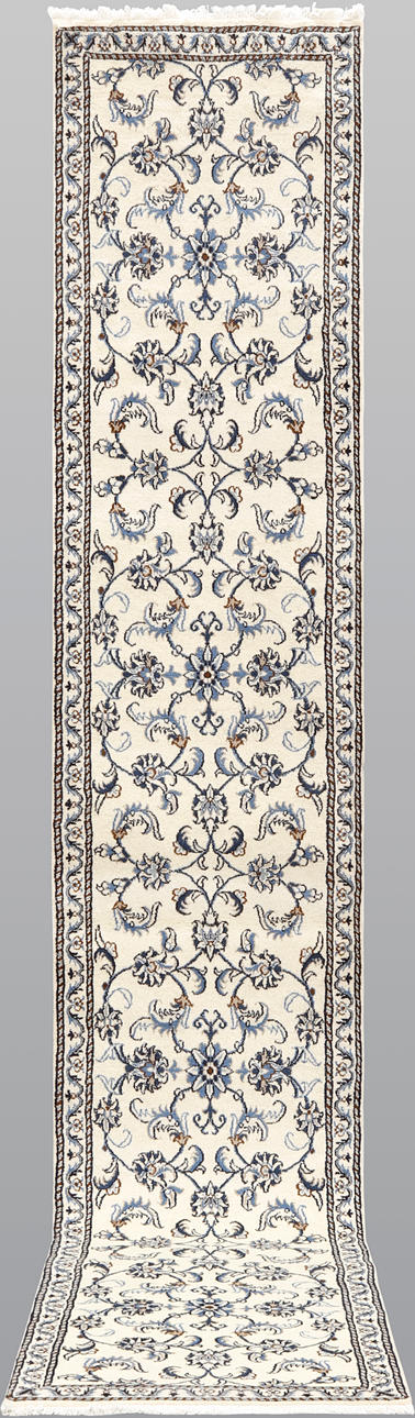 ORIENT CARPET. Nain gallery model, 413 x 74 cm.