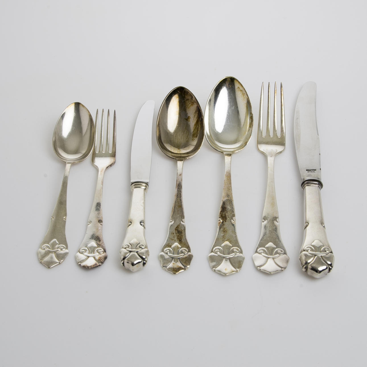 BESTICKUPPSÄTTNING, 69 delar, nysilver, Atla, Danmark.