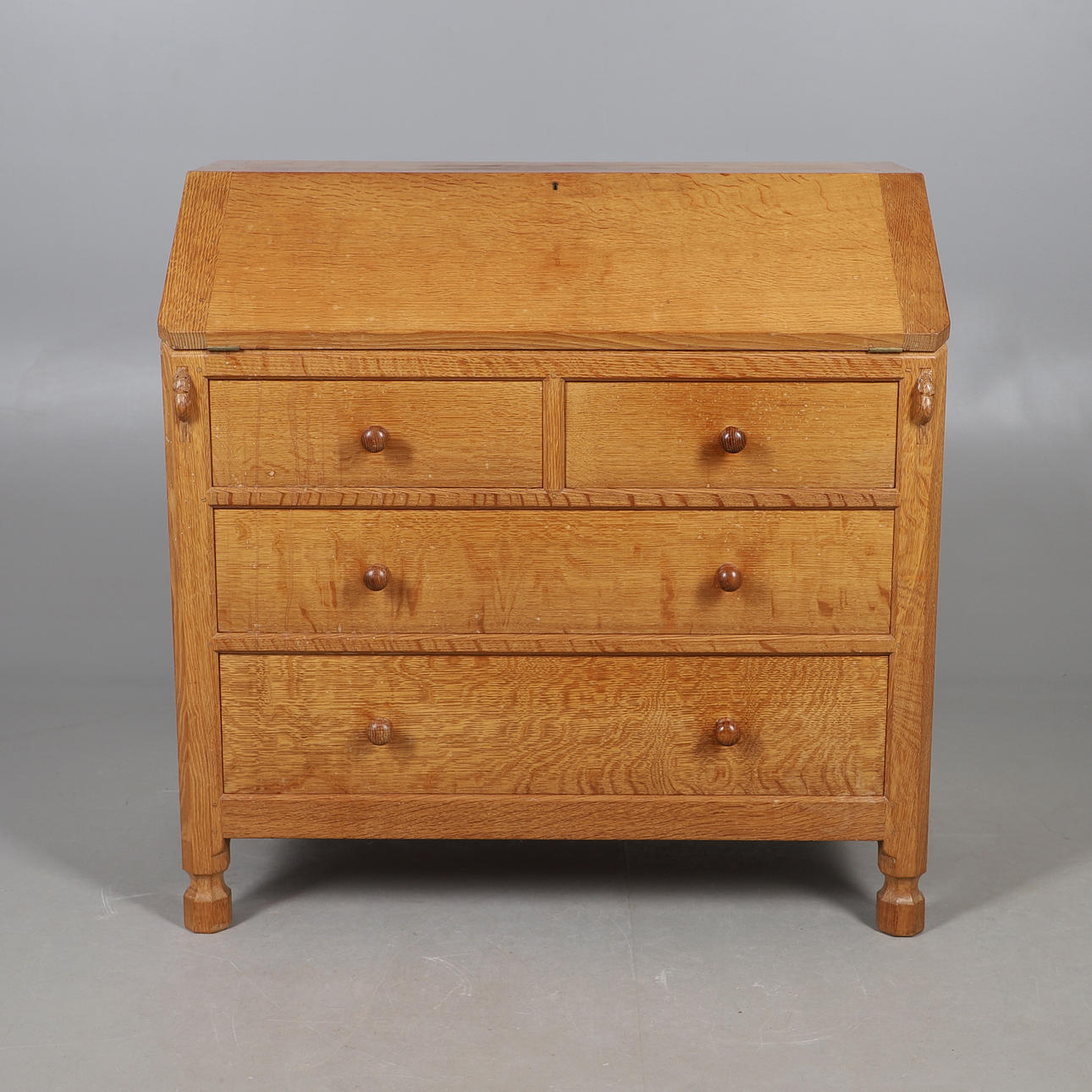 ROBERT THOMPSON OF KILBURN - 'MOUSEMAN' BUREAU. Furniture - Desks ...