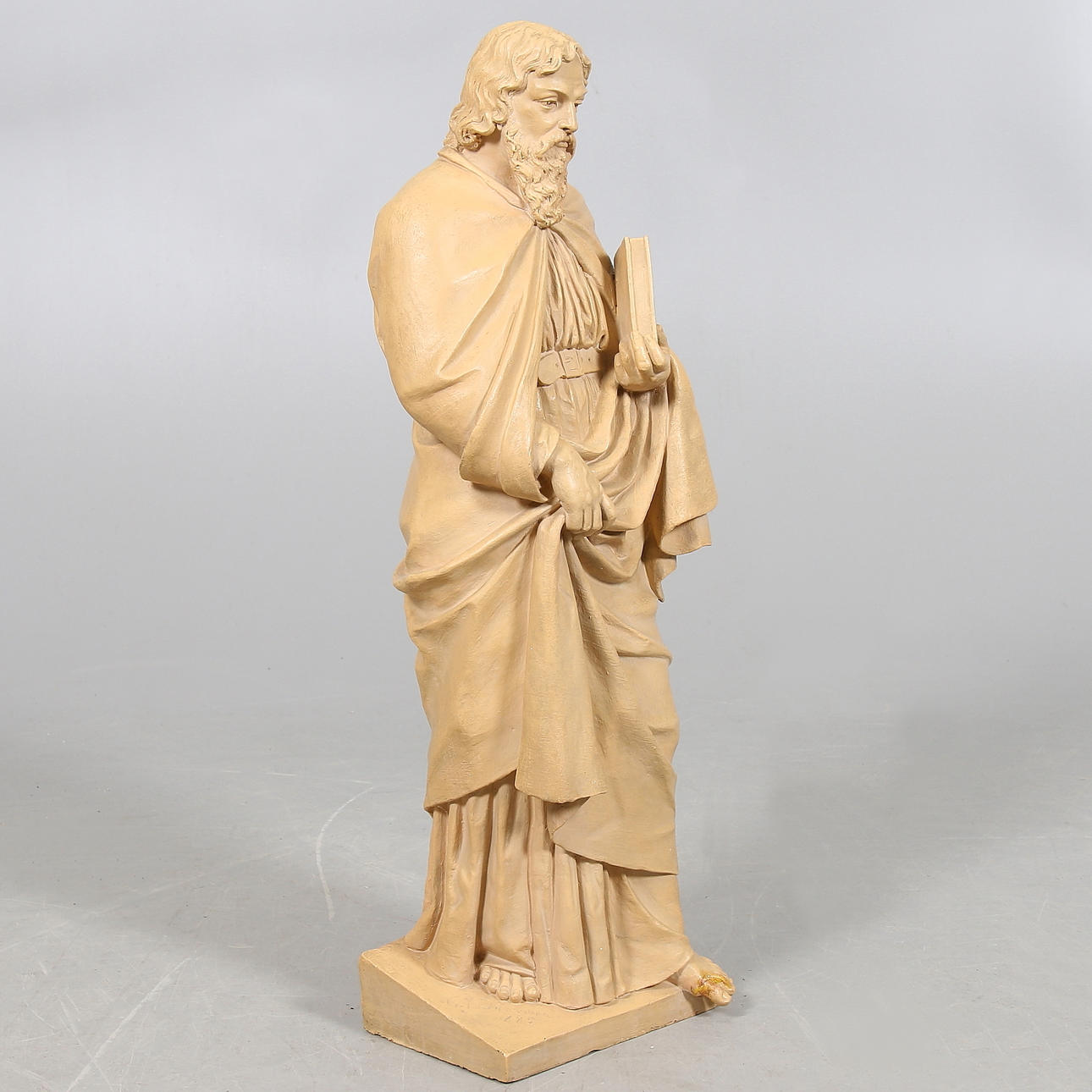 CARL JOHAN DYFVERMAN. Skulptur, keramik, sakral, signerad och daterad 1885.