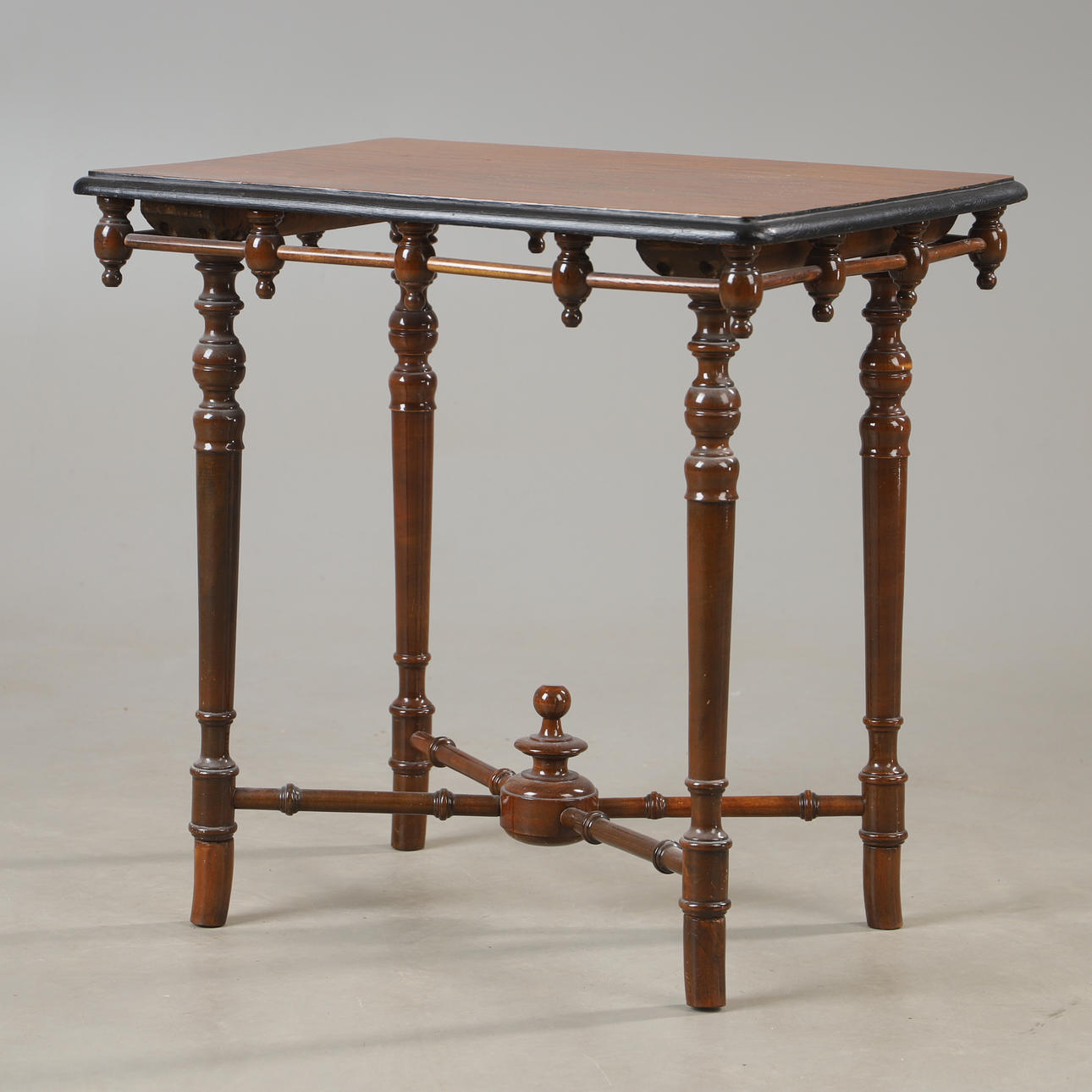 SIDE TABLE, mahogany, oriental style.