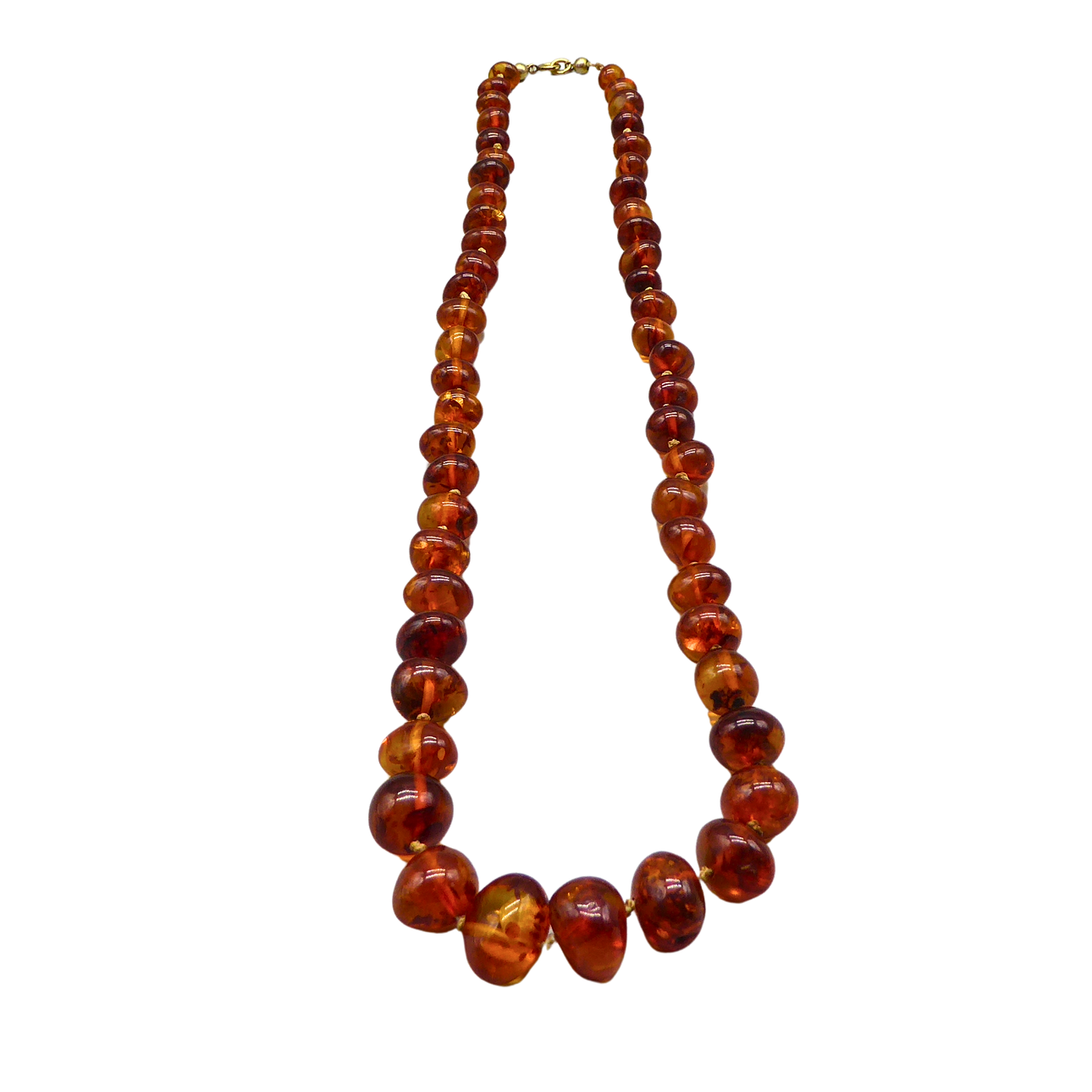 amber necklace.