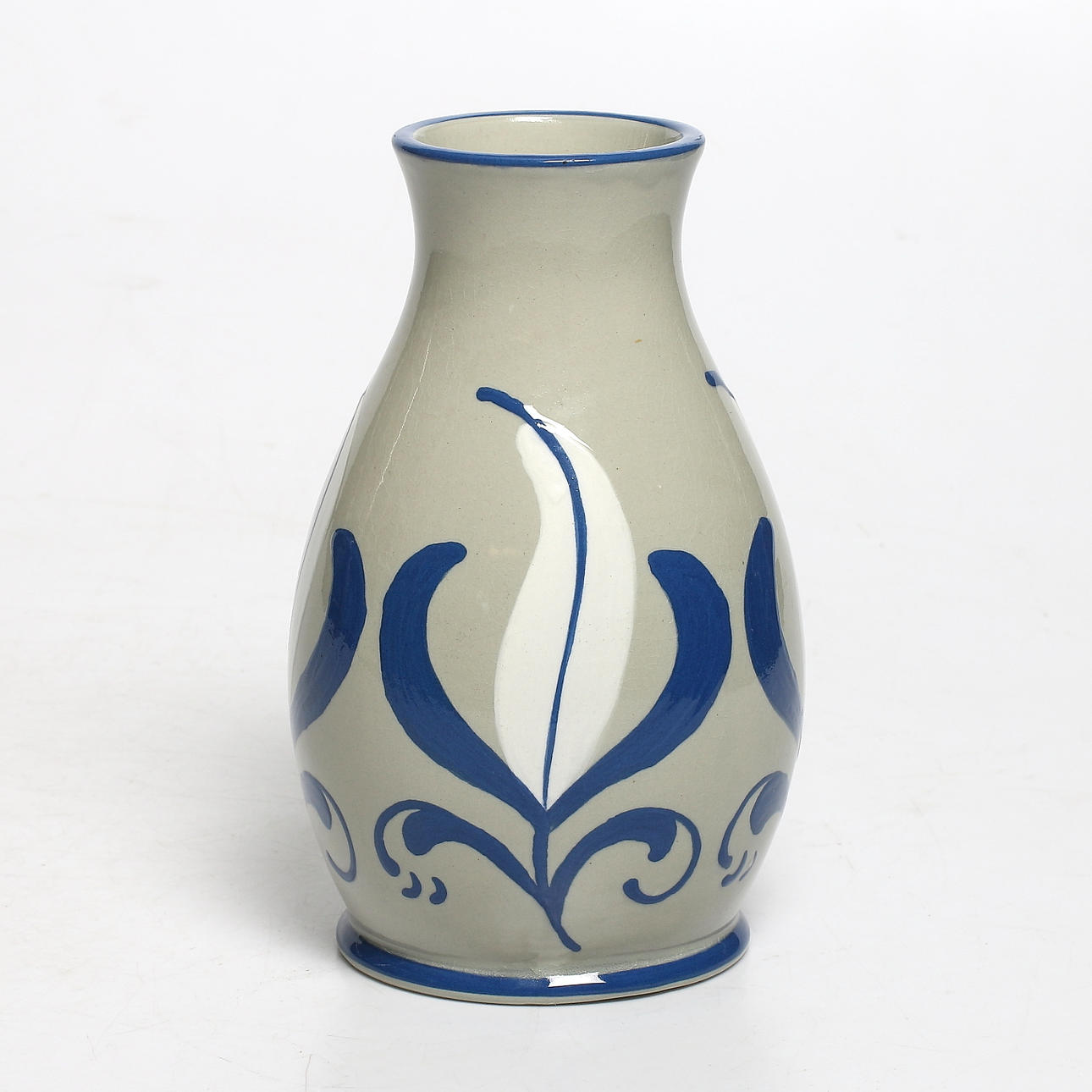 VAS, flintgods, jugend, signerad, Göteborg, omkring sekelskiftet 18/1900.