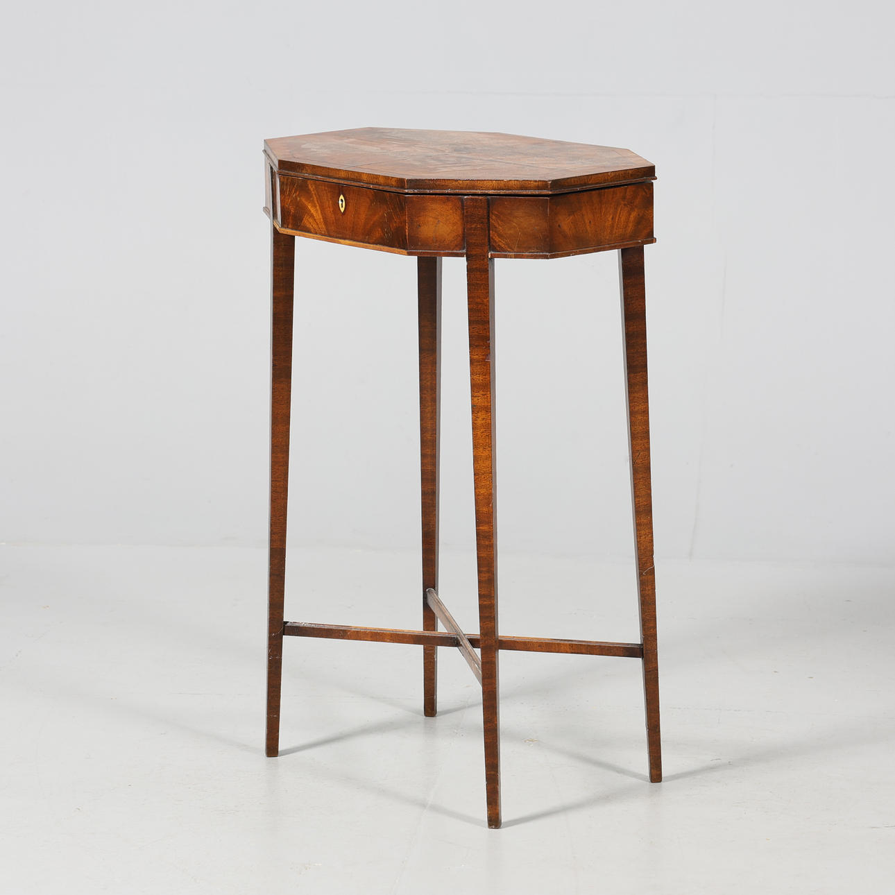 A 19th century empire side table/sewing table, mahogany.
