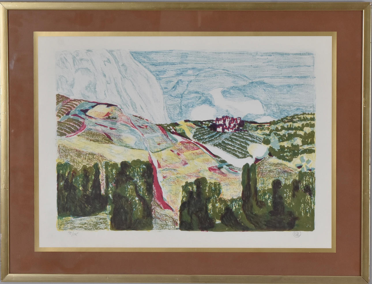 BENGT ARNE LINDEROS. Color lithography.