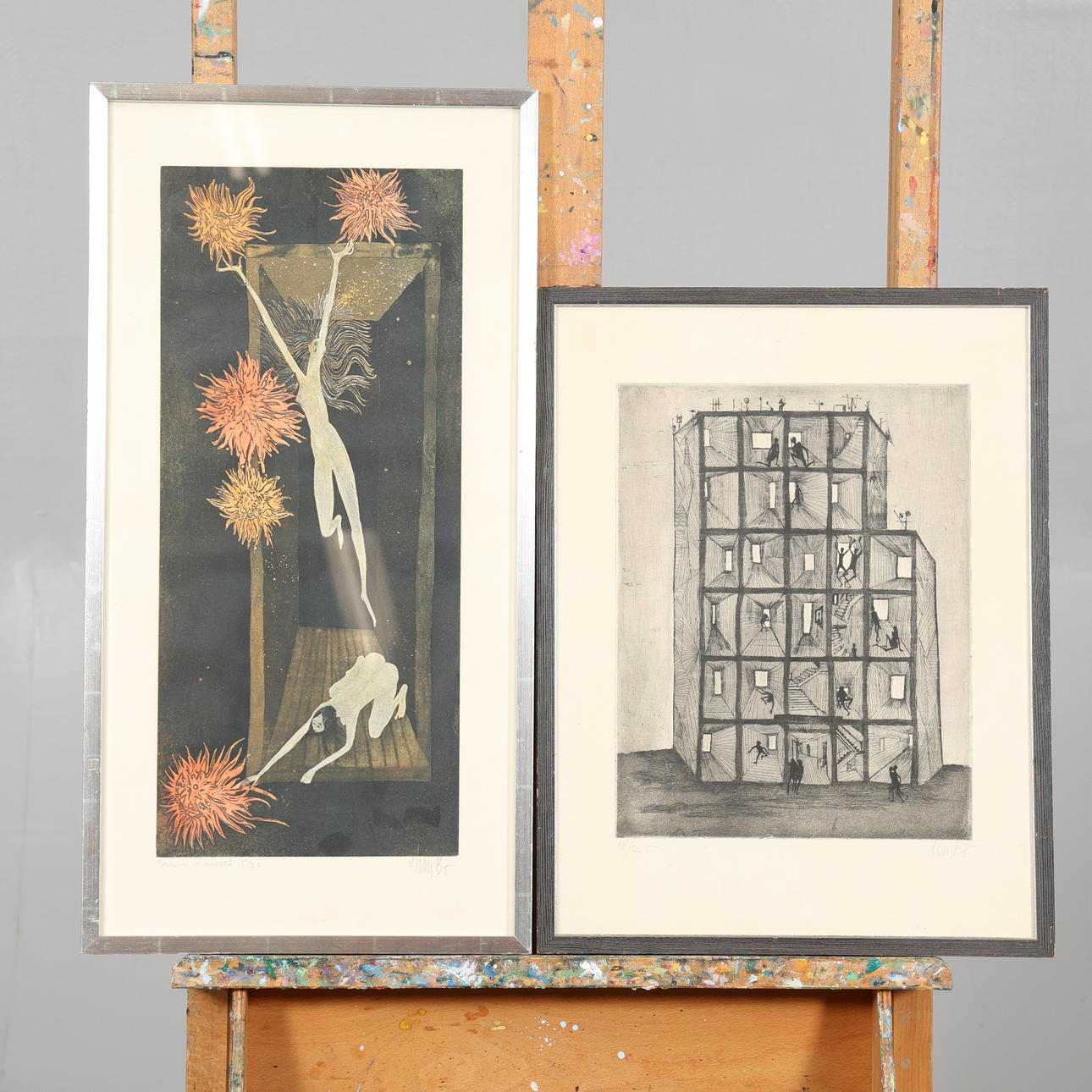 LARS BO. ETCHINGS 2 pieces, signed and numbered.