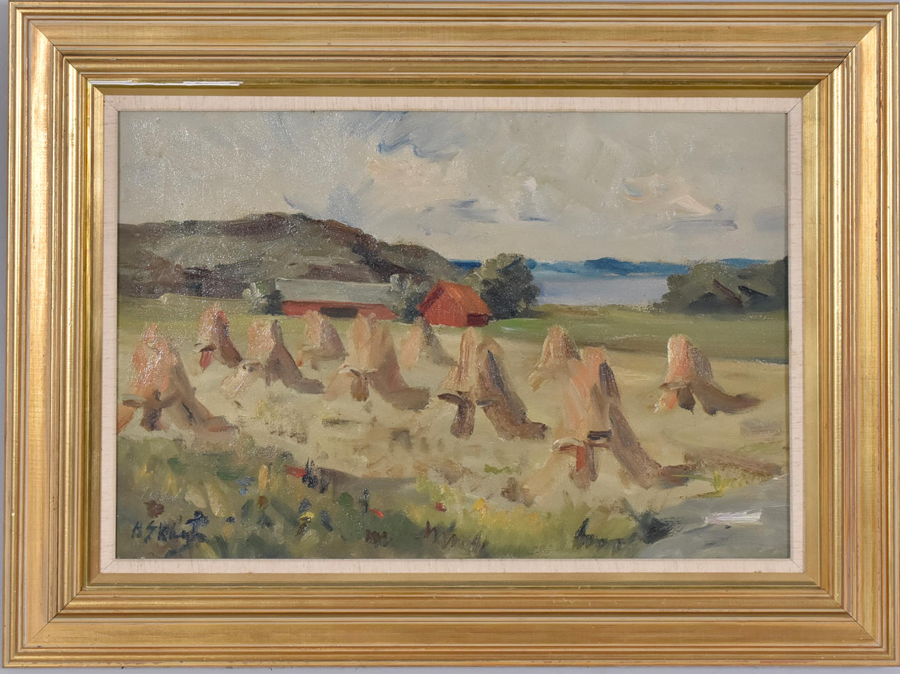 HENRIK SKAGH. Oil on canvas.