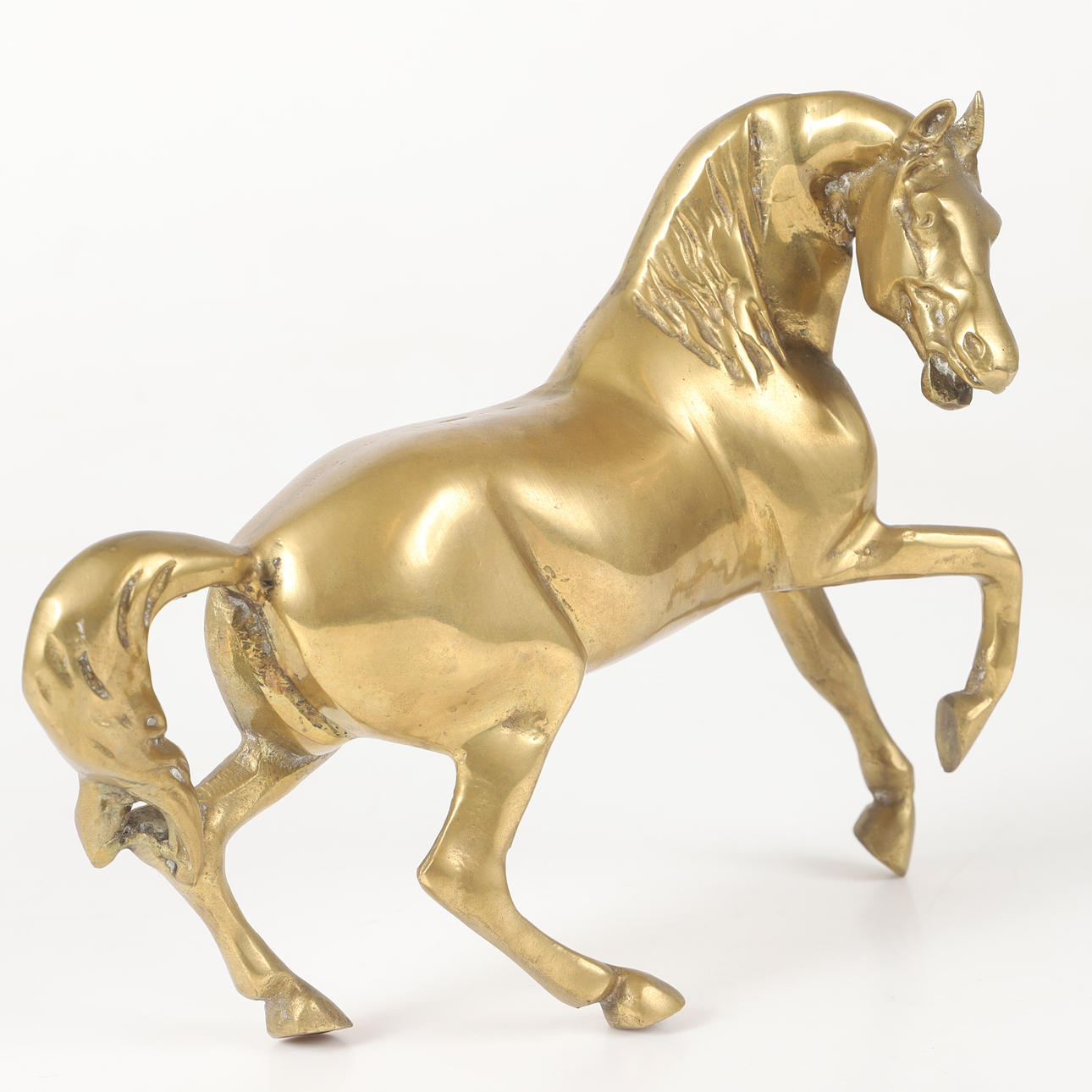 SCULPTURE, horse, brass.