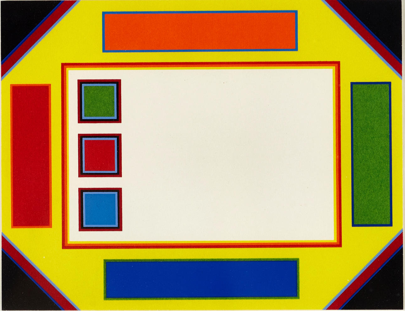 PETER FREUDENTHAL. Geometric composition, signed and numbered on verso 2/58 dated 1981, serigraphy.