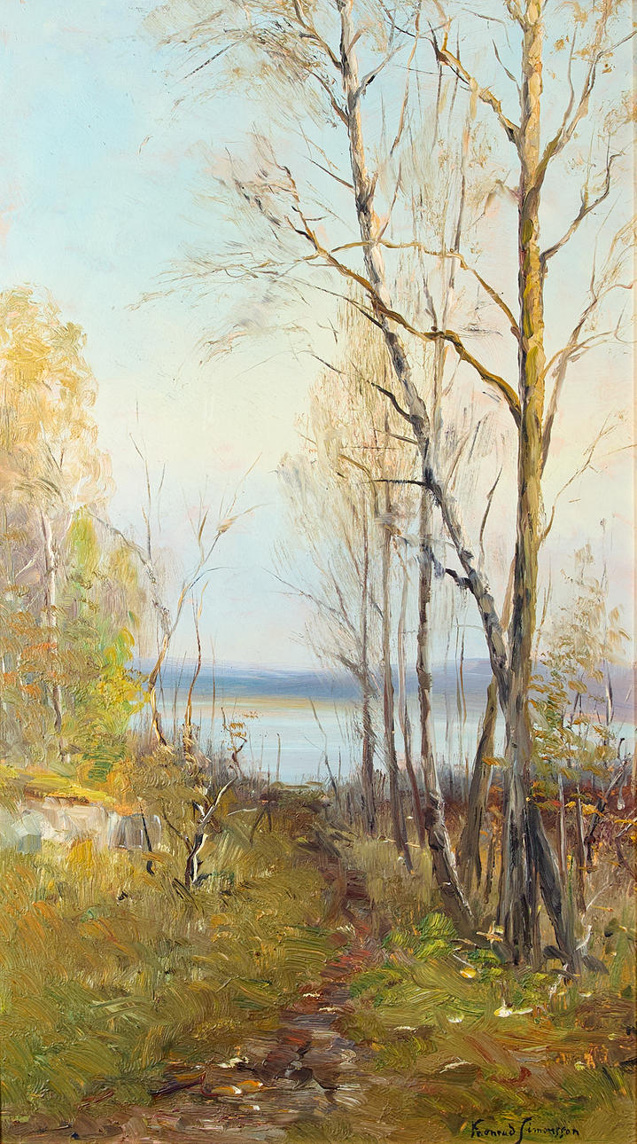 KONRAD SIMONSSON Spring landscape.
