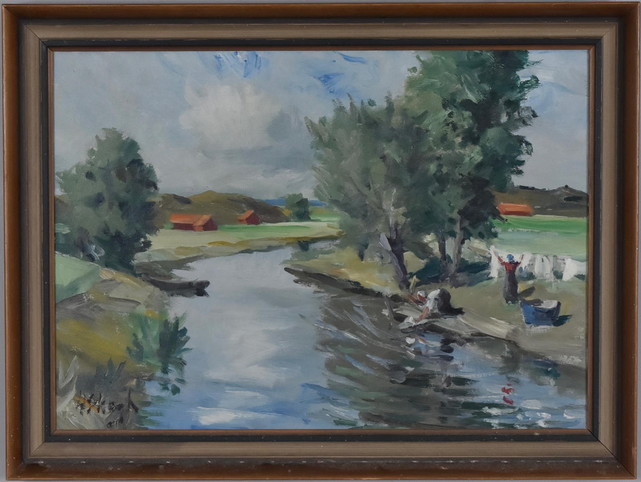 HENRIK SKAGH. Oil on canvas.