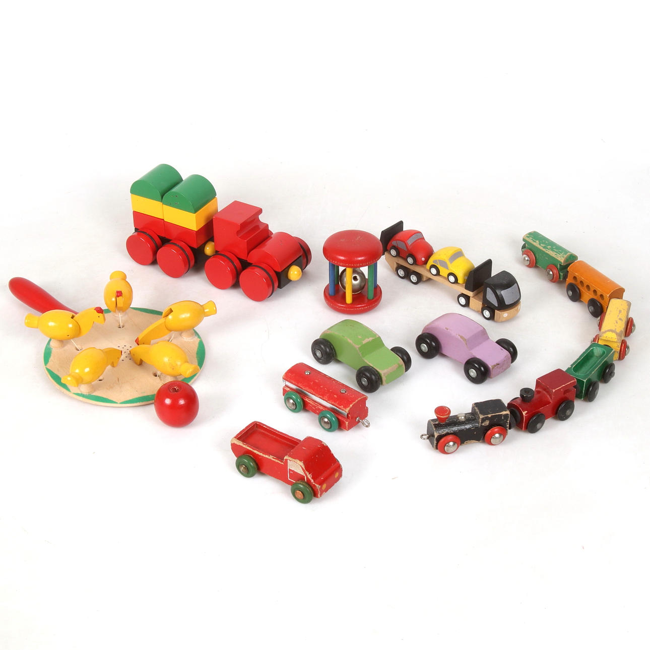 LEKSAKER, 14 st, trä, bl.a. Brio.