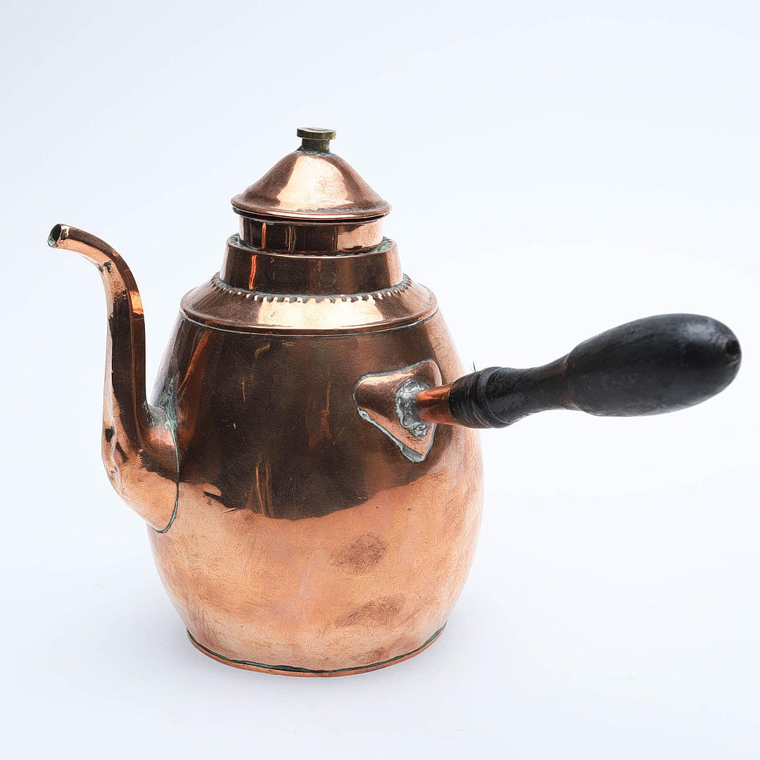 CHOKLADKANNA. Koppar, 1800-tal.