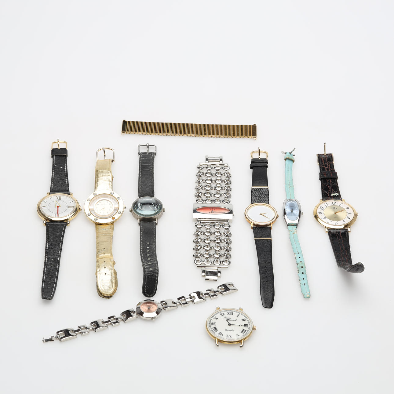 WRISTWATCHES 9 pieces quartz.