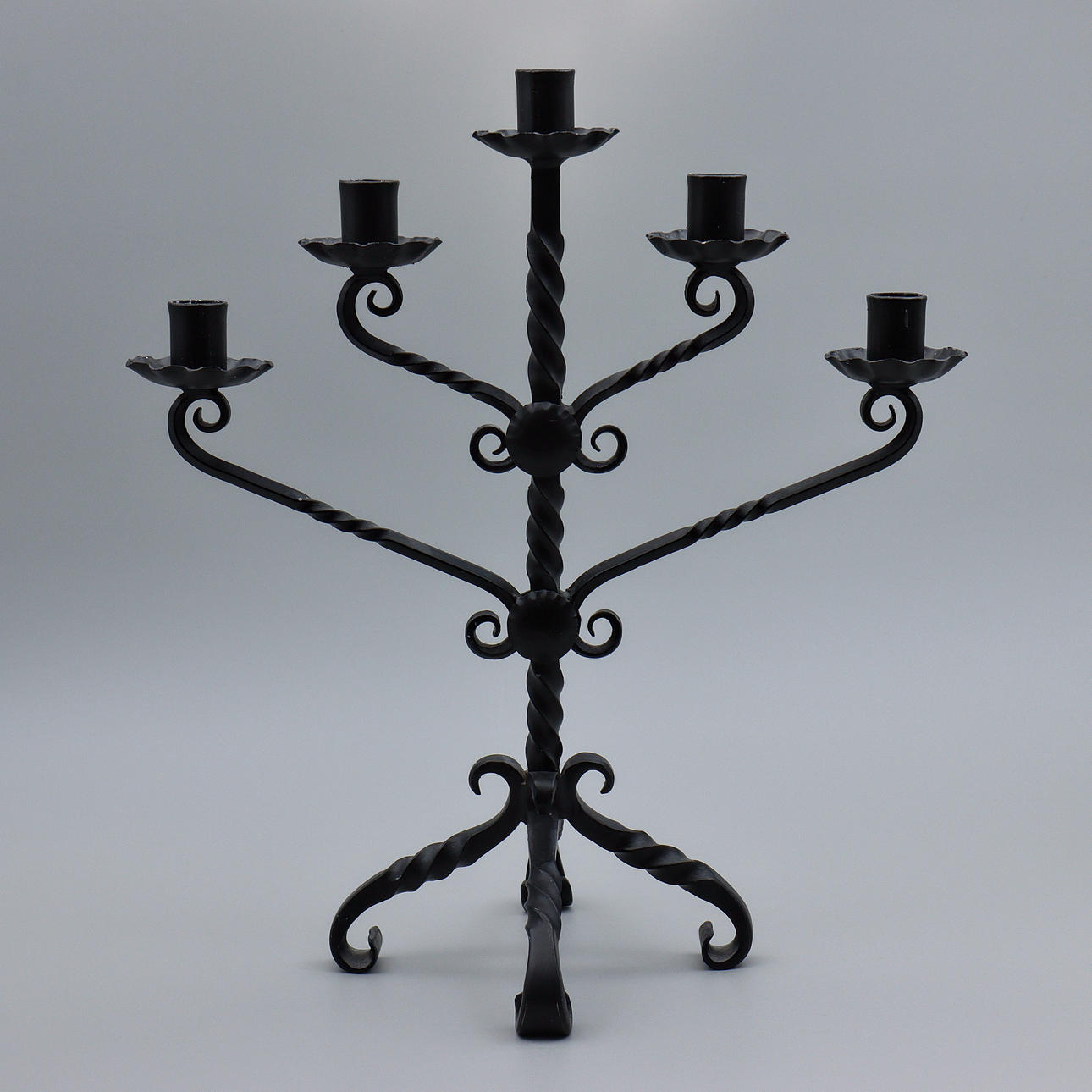 CANDELABRA (38,5cm) FORGE, 1900'S.
