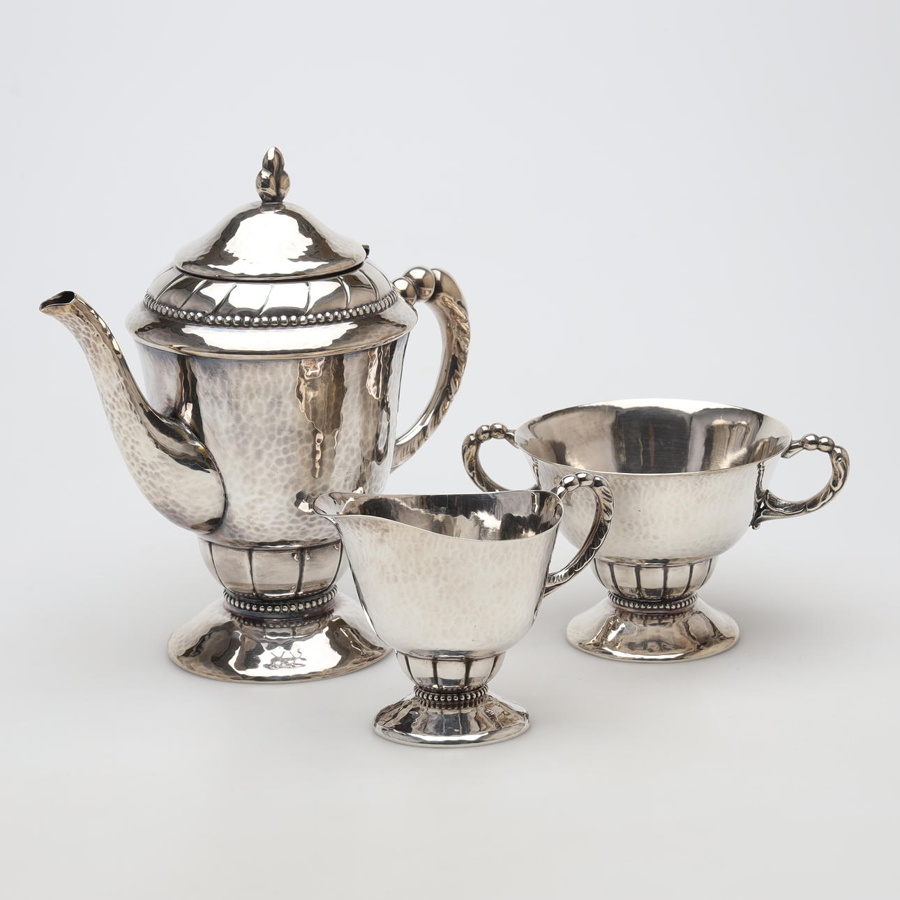 3-piece coffee set, nickel silver, Denmark.