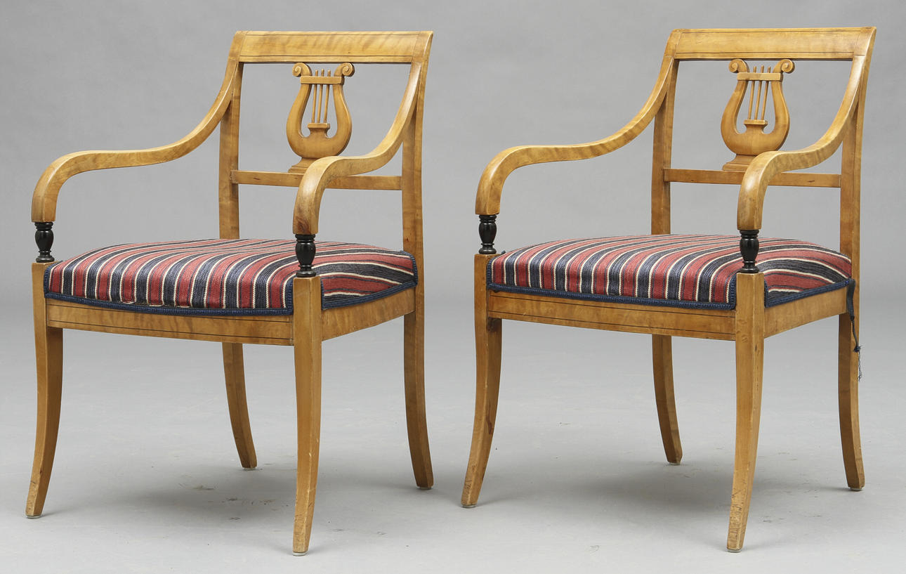 KARMSTOLAR, 2st, Karl-Johan, 1800-tal.