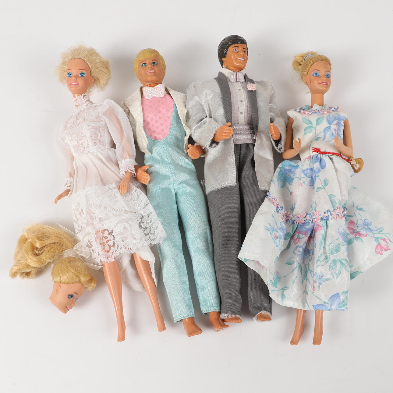 BARBIE DOLLS, 4 pieces, 1990s.