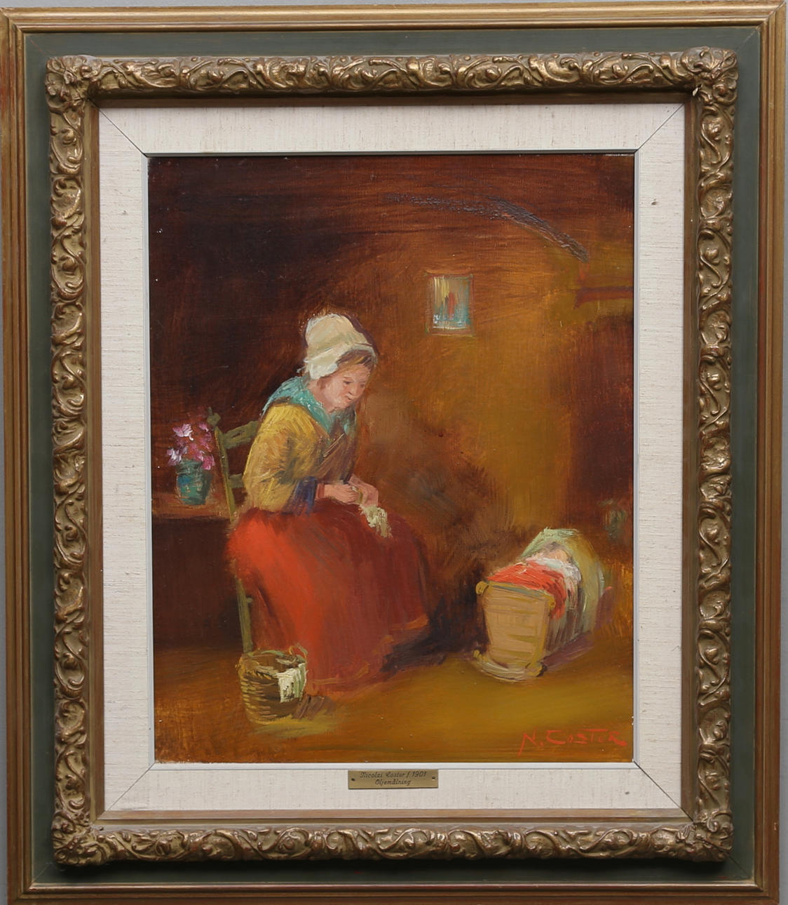 NICOLAI COSTER. Olja på duk, signerad.